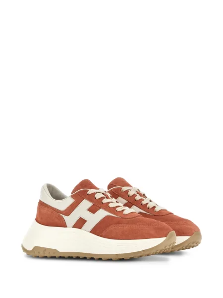 Sneakerși Hogan din piele de căprioară maro