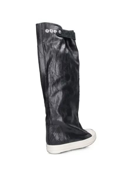 Botine Rick Owens Drkshdw din canvas negru
