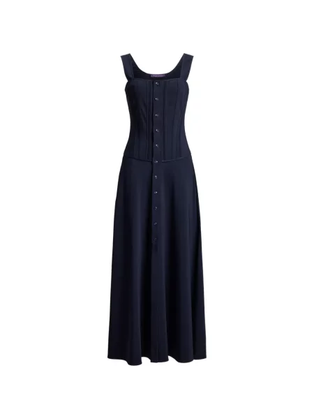 Rochie Ralph Lauren Collection în linie A de costum albastru