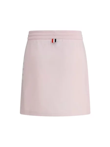 Spódnica mini Thom Browne z dżerseju klasyczna różowa