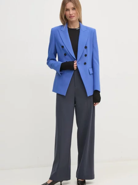 Hlače Calvin Klein Jeans modra