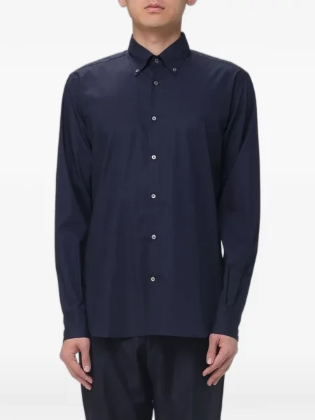 Cămașă Brooksfield din poplin albastru