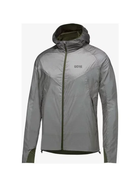 Kurtka z kapturem GOREWEAR R5 GORE-TEX INFINIUM™ w kolorze szarym ciemnozielonym S szara