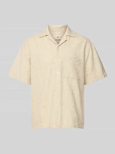 Koszula casualowa z listwą guzikową model ‘AARON’ Jack & Jones Premium biała