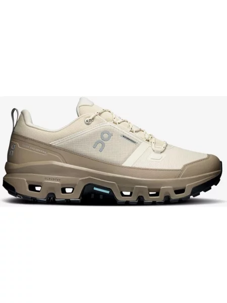 Buty do biegania On Cloudrock Low Waterproof beżowo brązowe