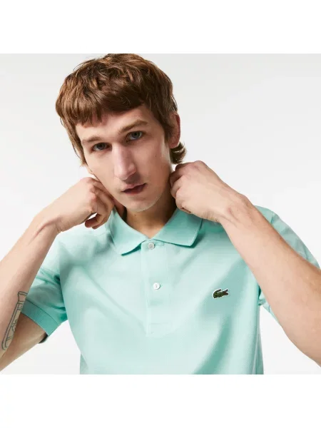 Поло Lacoste зеленое