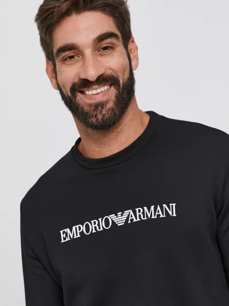 Суитчър Emporio Armani с принт черно