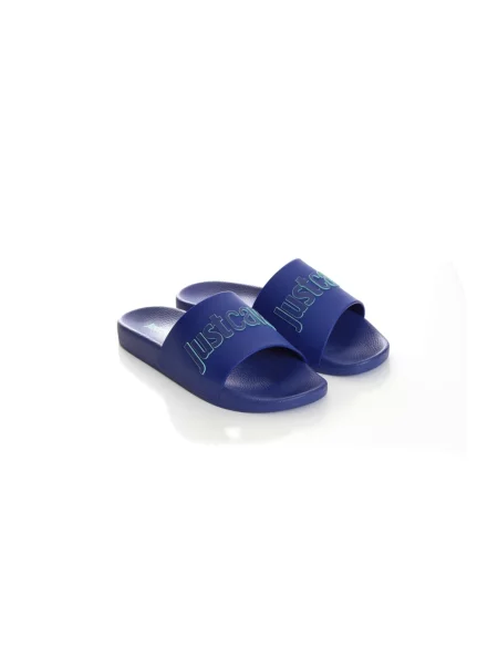 Klapki Just Cavalli niebieskie