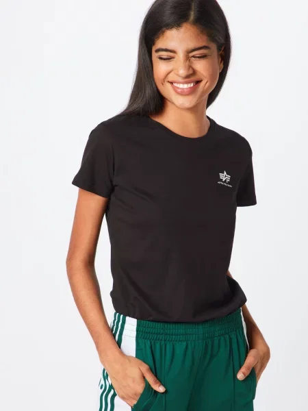 Alpha Industries Tričko Basic T Small Logo čierna