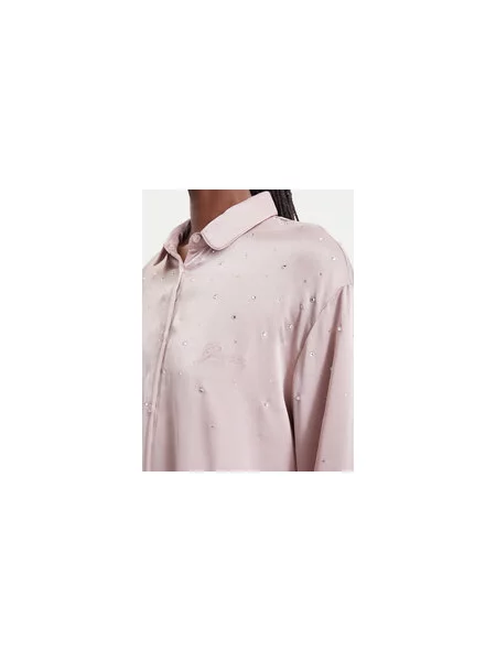 Guess Pižama Regular Fit rožinė
