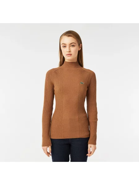 Lacoste светр Slim Fit коричневий
