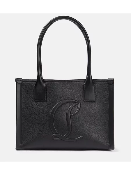 Geanta de piele Christian Louboutin din piele negru