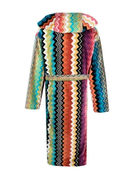 Chalatas Missoni Home su gobtuvu mėlyna