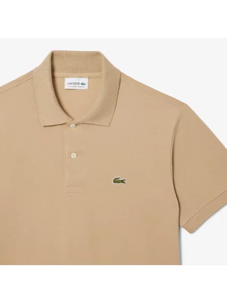 Классическое поло Lacoste бежевое