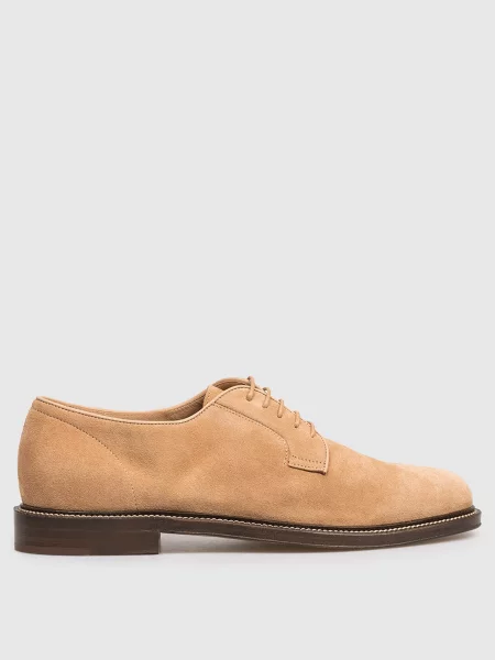 Замшевый дерби Brunello Cucinelli коричневый