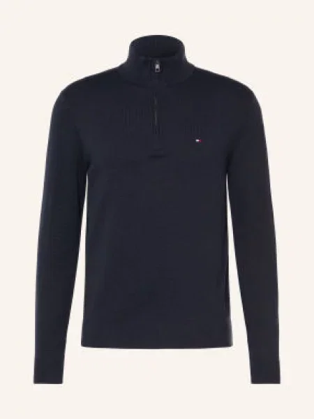 Tommy Hilfiger Svetr Troyer tmavě modrá