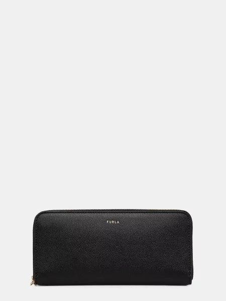 Portfel Furla skórzany czarny