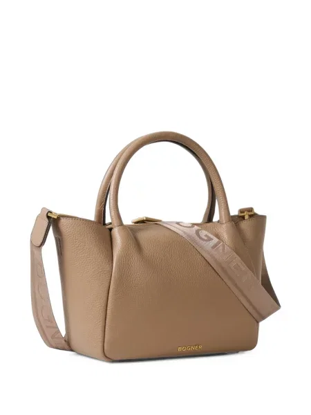 Кожена шопинг чанта Bogner кафяво