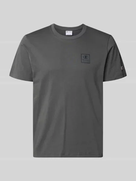 T-shirt z logo i okrągłym dekoltem Champion
