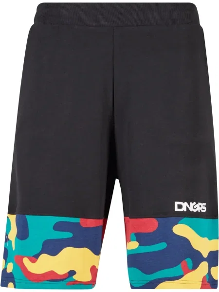 Dangerous DNGRS Kalhoty HideMe modrá / ohnivá červená bílá černá
