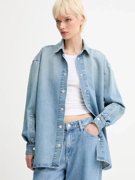 Won Hundred cămașă jeans cu guler clasic relaxed albastru