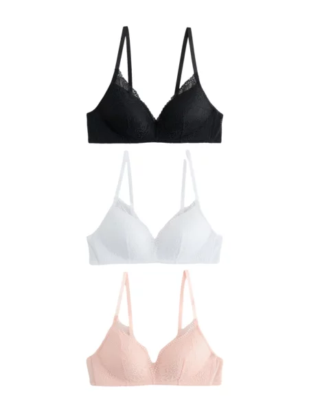 Next Sutien roz pudră / negru alb