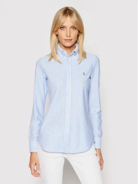 Polo Ralph Lauren Blúzka HEIDI biela modrá
