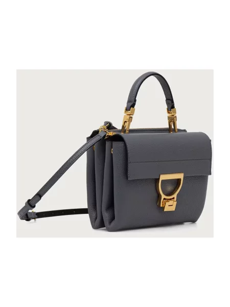 Coccinelle torebka crossbody skórzana szara