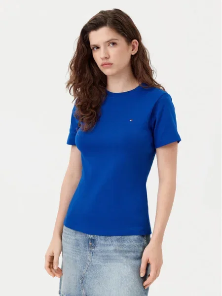 Тениска Tommy Hilfiger синьо