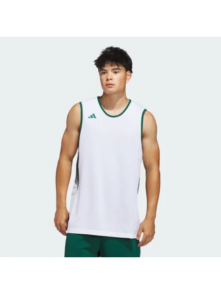 Koszulka 3G Speed Reversible Basketball AEROREADY biała