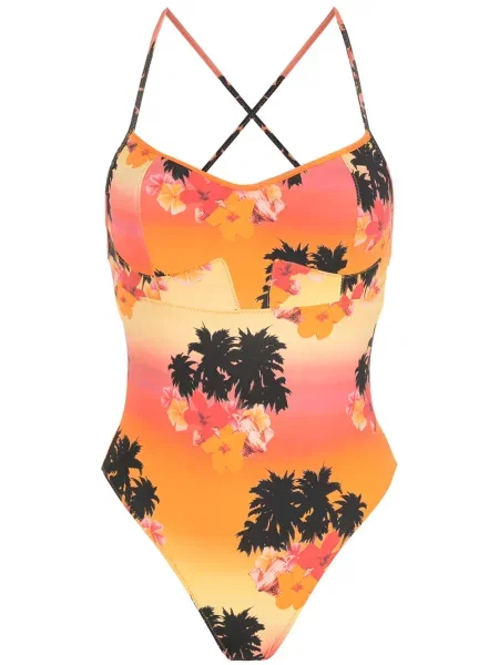 Costum de baie Amir Slama cu imagine portocaliu