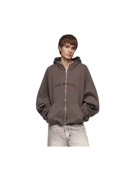 Bluza z kapturem Misbhv z kapturem szara