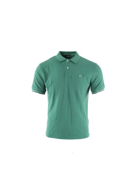 Koszulka polo C.p. Company z nadrukiem zielona