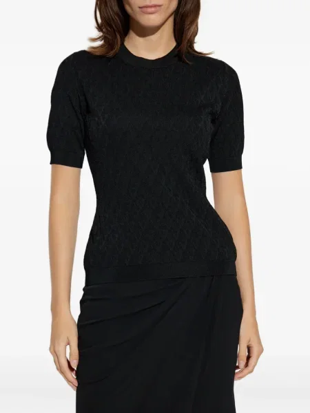 Top Versace scurt negru