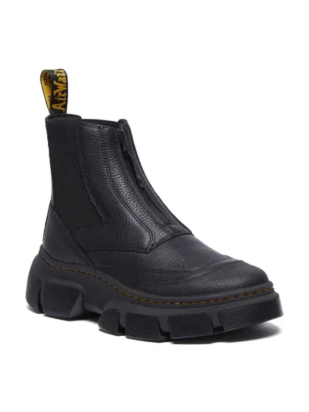 Кожаные ботинки челси Dr. Martens на платформе черные