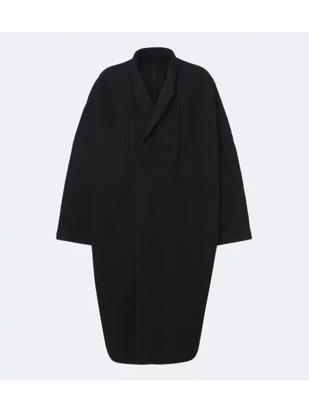Palton Rick Owens de lână negru