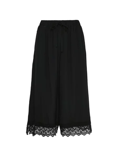 Pantaloni Simone Rocha din dantelă negru