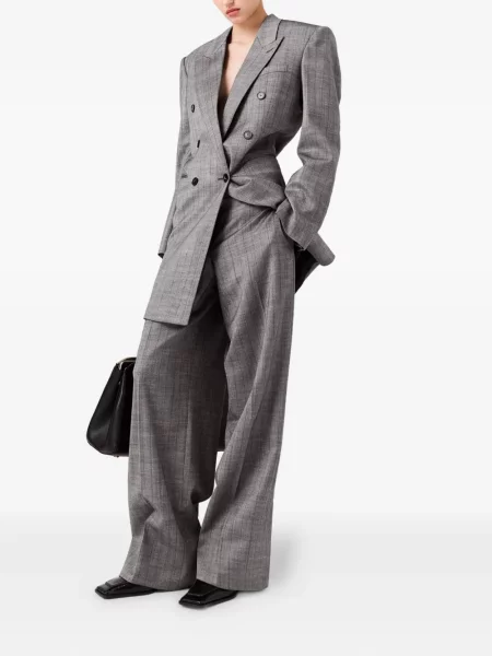 Palton Stella Mccartney cu dungi gri