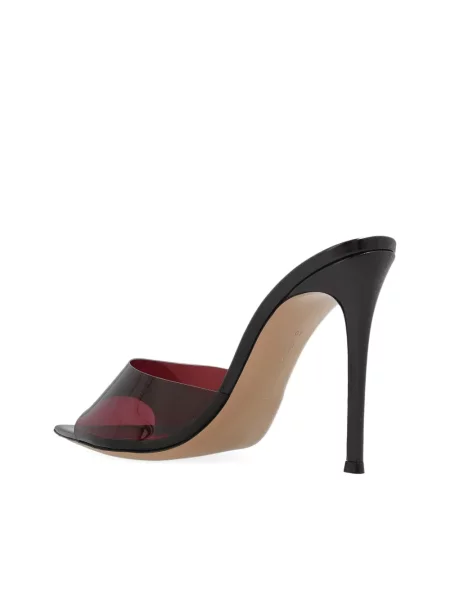 Kožené mules Gianvito Rossi červené