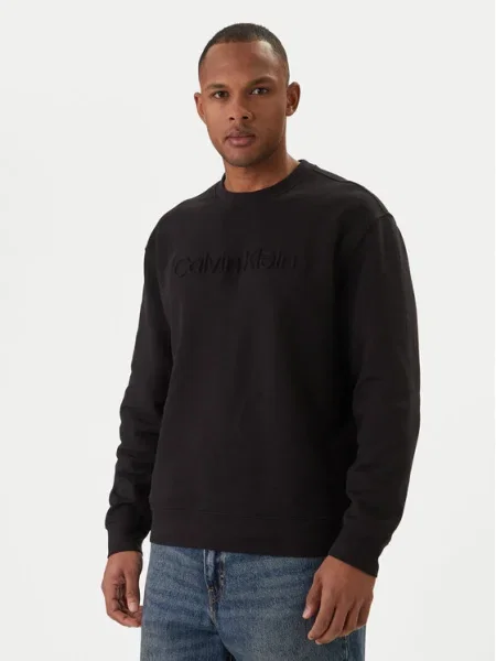 Calvin Klein Pulóver Eu Sportswear Graphic fekete