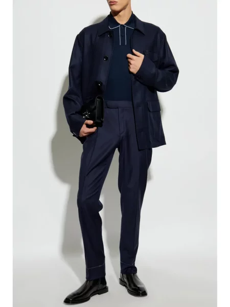 Pantaloni Brioni albastru