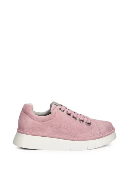 Sneakerși Fly London din piele de căprioară roz