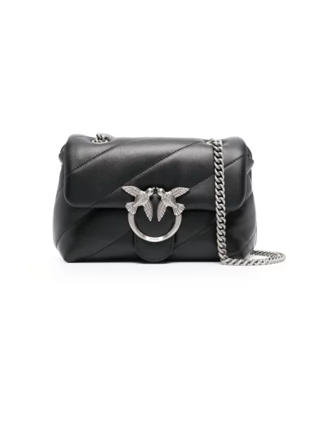 Torebka Pinko skórzana czarna