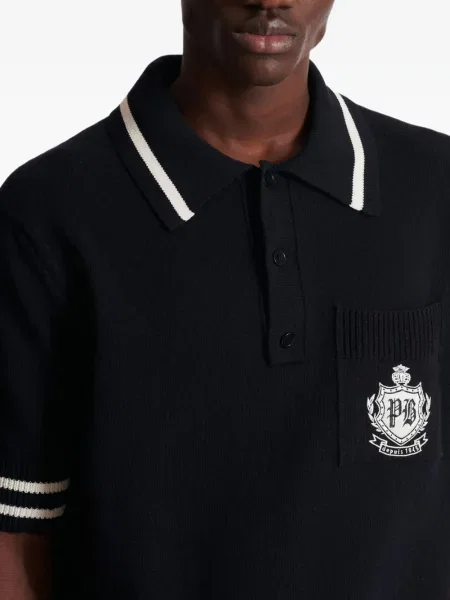 Polo Balmain tricotate negru