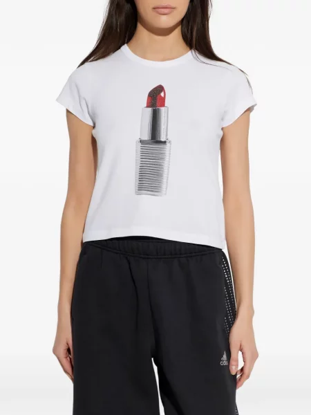 Tricou Alexander Wang cu imagine alb