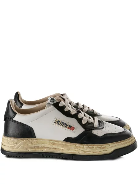 Sneakerși Maison Mihara Yasuhiro din piele cu platformă alb