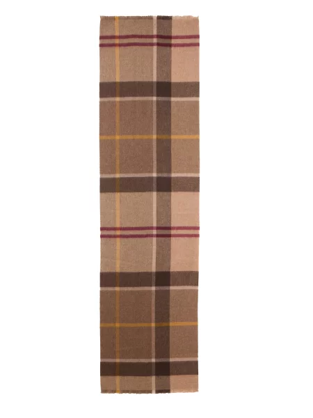Barbour Šal Rosefield Tartan / brokat / svetlo / burgund rjava