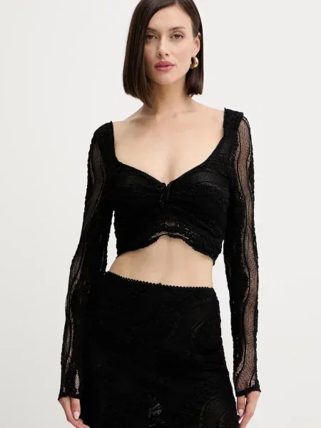 Charo Ruiz Ibiza bluzka gładka czarny