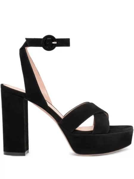 Sandale Gianvito Rossi cu platformă negru