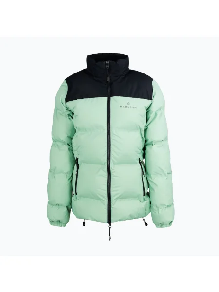 Дамско изолирано яке BERGSON Snowy Wolf Micro-Therm mineral зелено